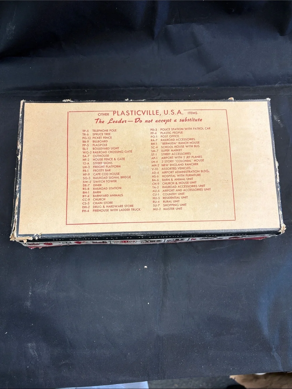 Plasticville Airport Administration Building - Red and Tan.  0275